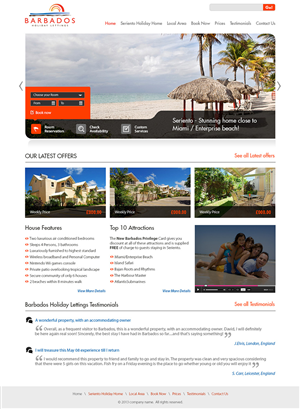 Vacation/Holiday Home Wordpress Website | Design Wordpress par Latest Design Ideas