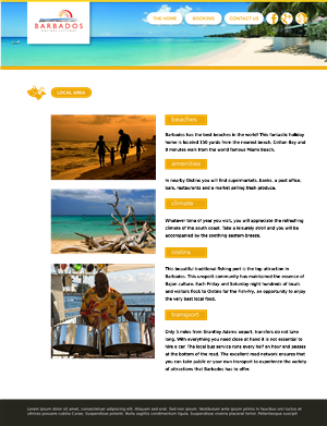 Wordpress Design by Leunar for Barbados Holiday Lettings | Design: #2195641