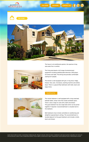 Wordpress Design by Leunar for Barbados Holiday Lettings | Design: #2260083
