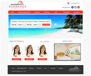 Wordpress Design by Creative X Designs for Barbados Holiday Lettings | Design: #2193665