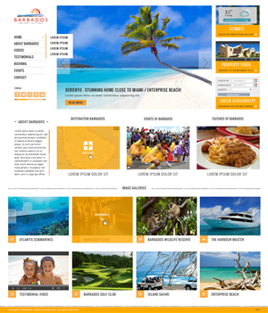 Wordpress Design by Da Miracle for Barbados Holiday Lettings | Design: #2208456