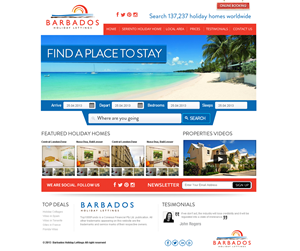 Wordpress Design by Behriatech for Barbados Holiday Lettings | Design: #2209975