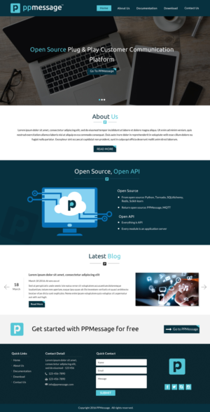 Design the web for 