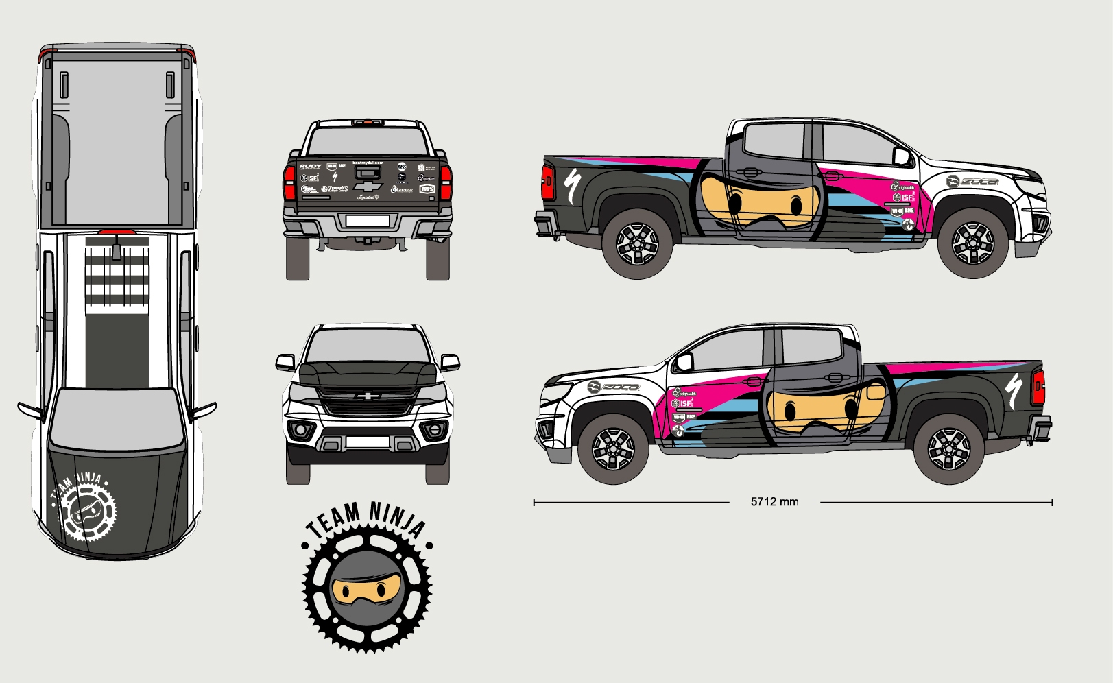 Diseño de Señalética por SAINT para Ninja Mountain Bike Performance | Diseño #10369276