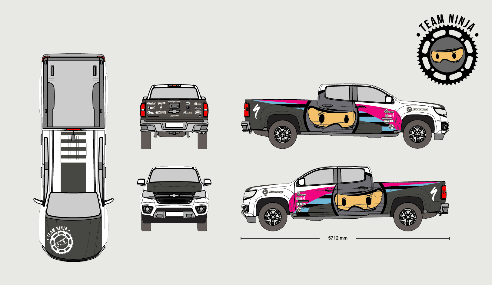 Diseño de Señalética por SAINT para Ninja Mountain Bike Performance | Diseño #10369282