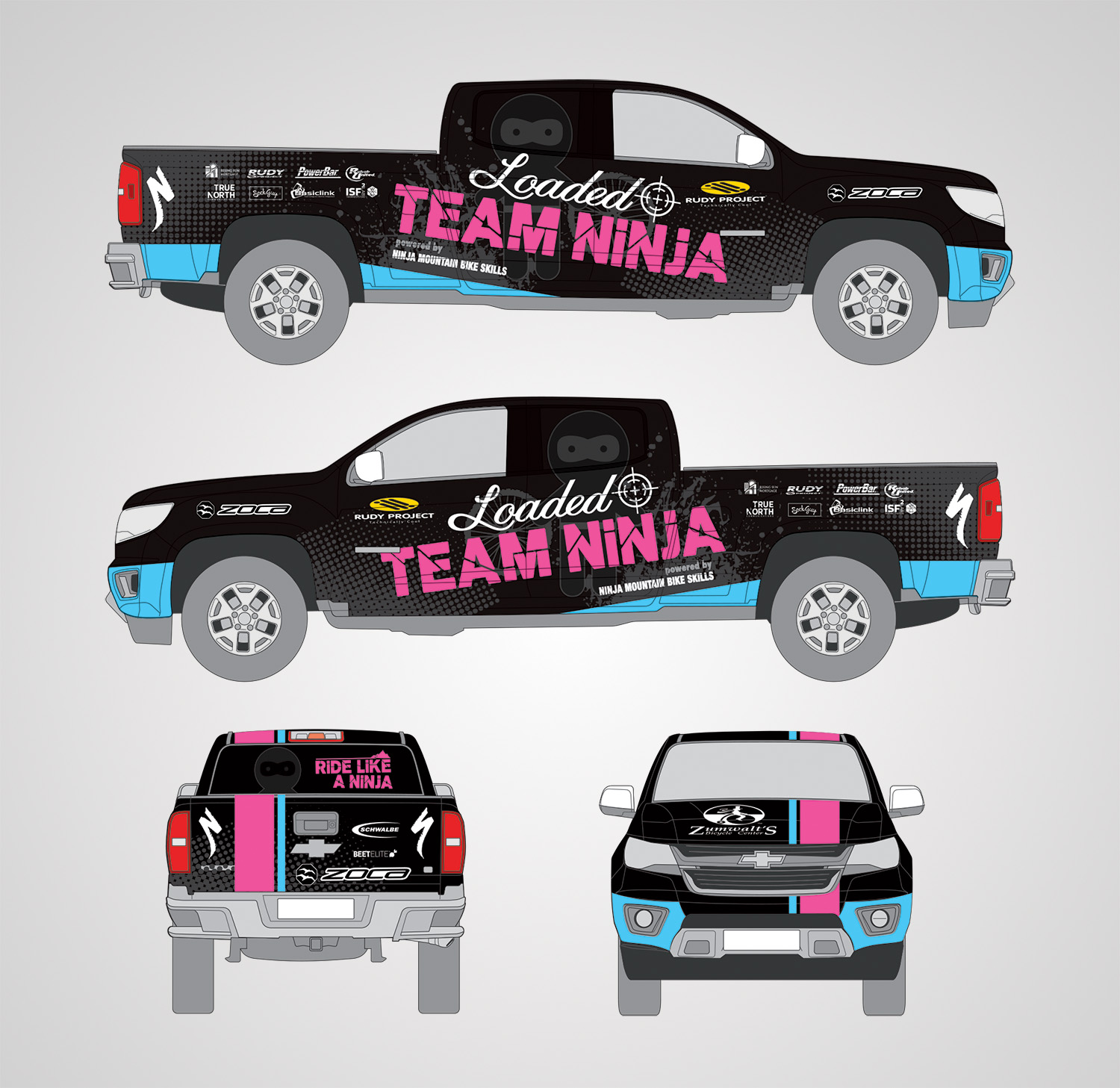 Signage Design by Priyo Subarkah for Ninja Mountain Bike Performance | Design #10351879