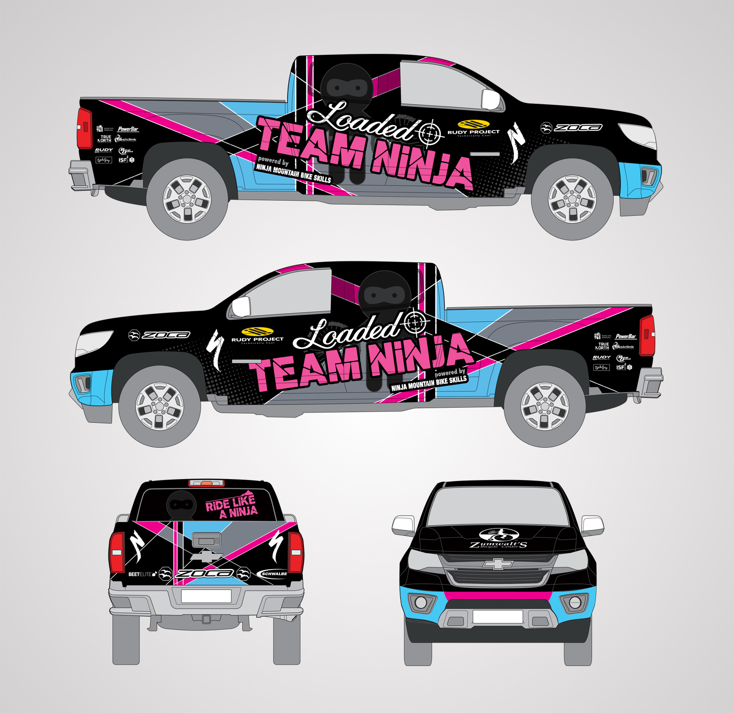 Diseño de Señalética por Priyo Subarkah para Ninja Mountain Bike Performance | Diseño #10353697