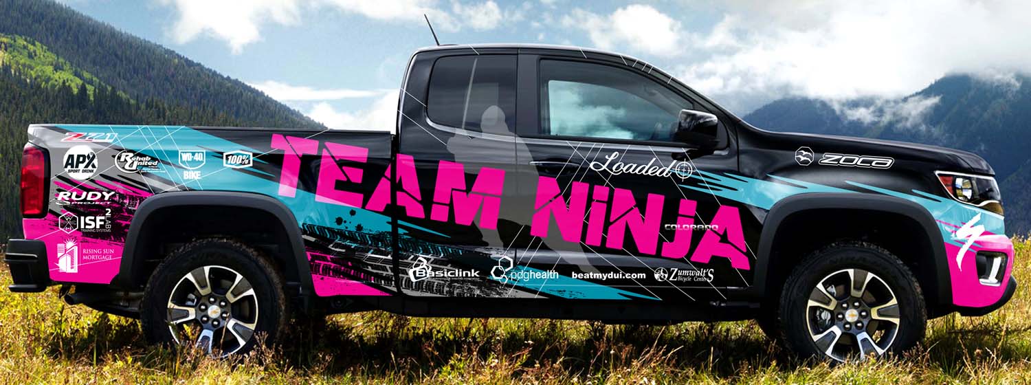 Diseño de Señalética por Tomy Prast para Ninja Mountain Bike Performance | Diseño #10383777