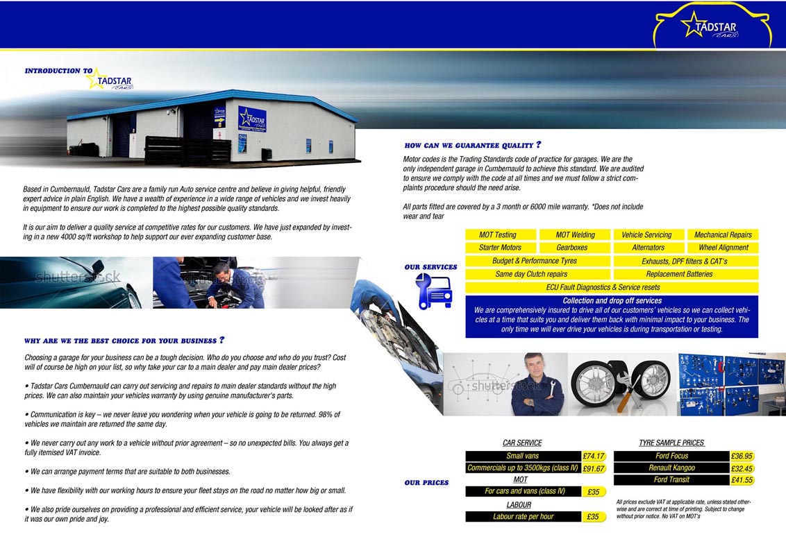 Brochure Design by KAS for Tadstar Ltd | Design #2173952