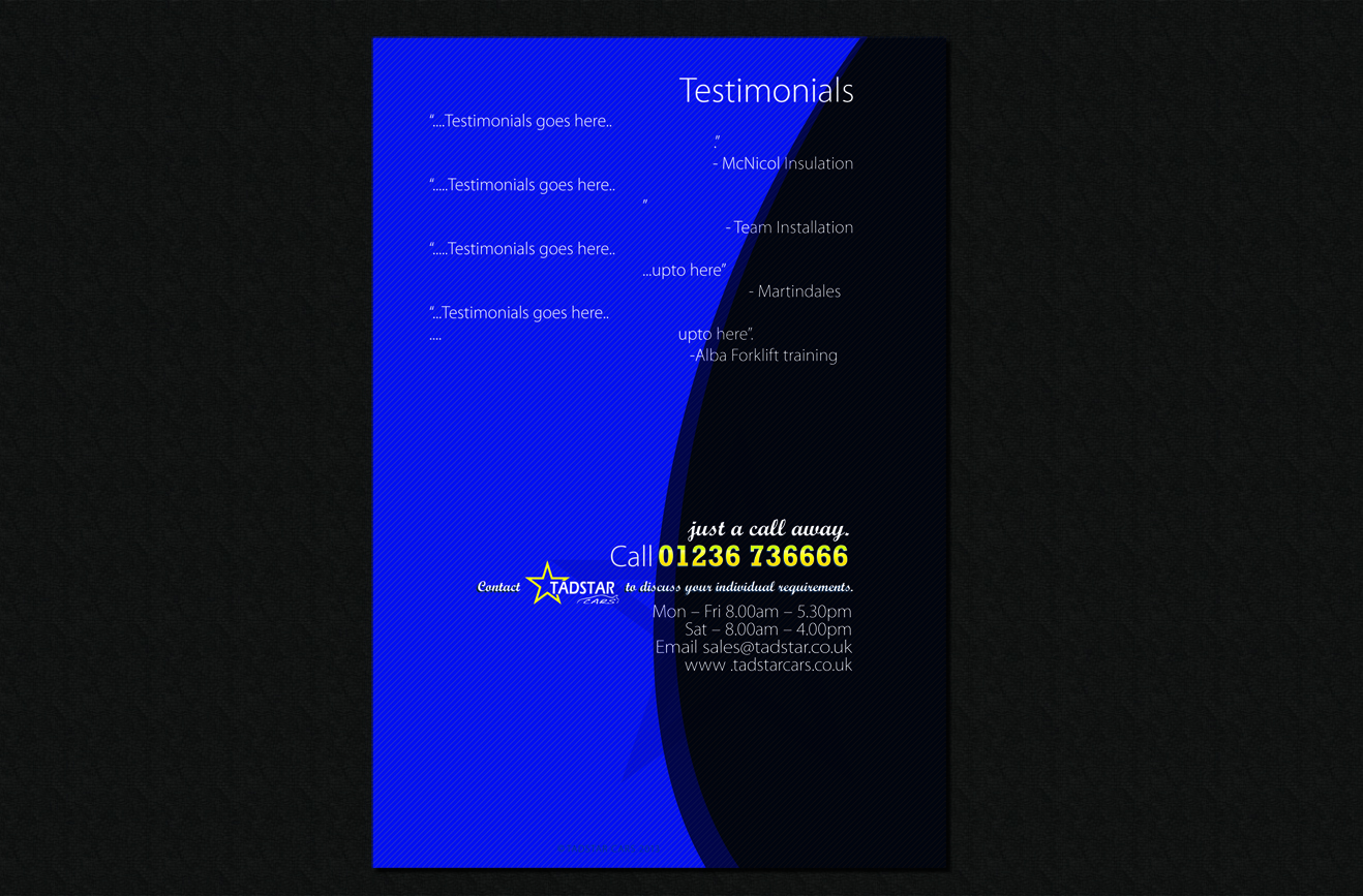Brochure Design by Ritesh Singh for Tadstar Ltd | Design #2181604
