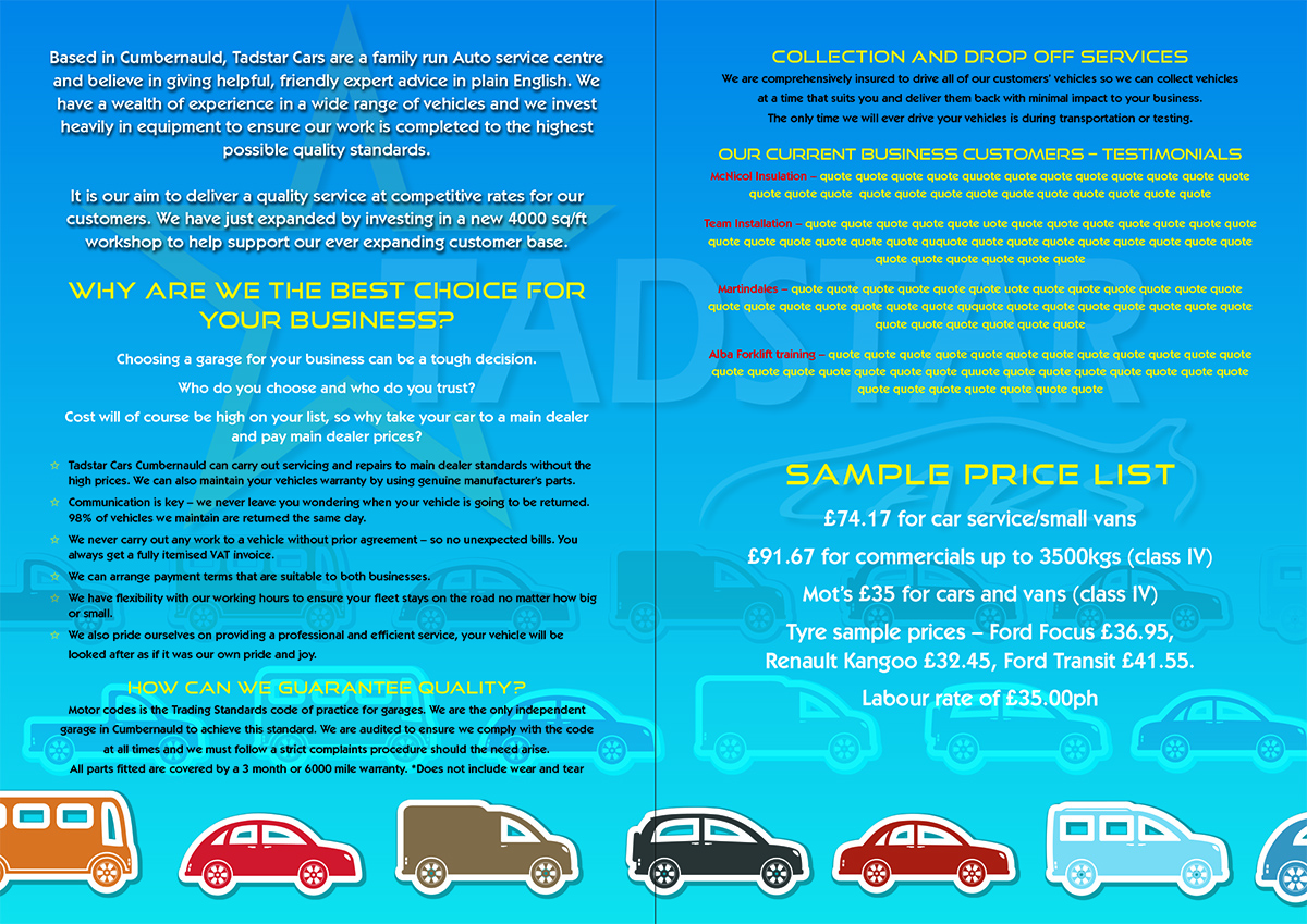 Brochure Design by peterdesign for Tadstar Ltd | Design #2209621