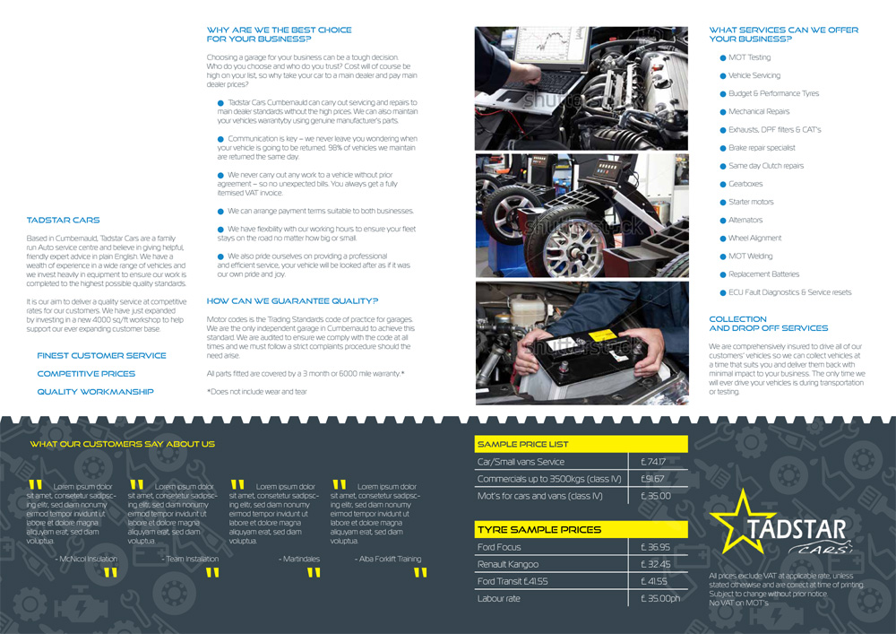 Brochure Design by tanya for Tadstar Ltd | Design #2209278