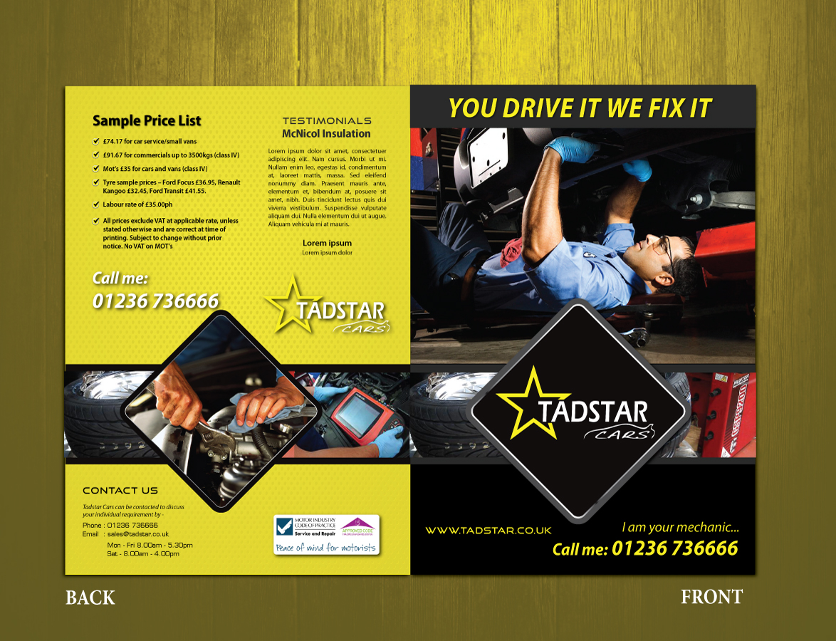 Broschüren-Design von meet007 für Tadstar Ltd | Design #2250501