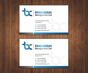 Business Card Design by Stylez Designz for TBC Innovation Management Inc. | Design: #10403356