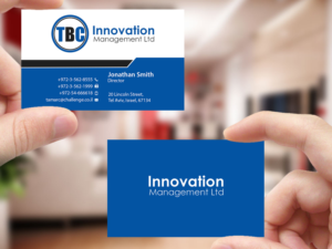 Business Card Design by Creations Box 2015 for TBC Innovation Management Inc. | Design: #10325157