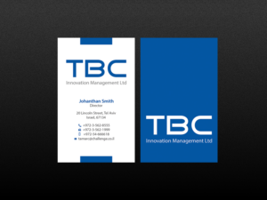 Business Card Design by Creations Box 2015 for TBC Innovation Management Inc. | Design: #10325161