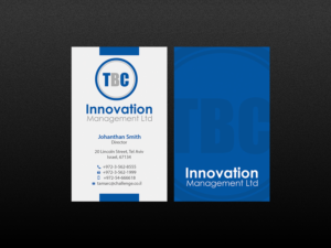 Design de Carte de Visite par Creations Box 2015 pour TBC Innovation Management Inc. | Design : #10344060