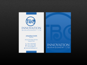 Design de Carte de Visite par Creations Box 2015 pour TBC Innovation Management Inc. | Design : #10344063