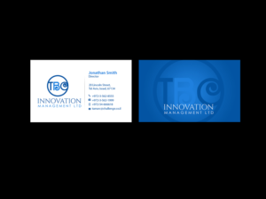 Business Card Design by Creations Box 2015 for TBC Innovation Management Inc. | Design: #10370755