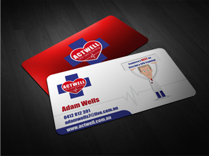 Diseño de Tarjeta de Presentación por Atvento Graphics para ACTWell First Aid Training | Diseño: #2177444