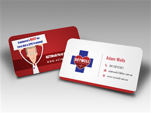 Diseño de Tarjeta de Presentación por Owaisias para ACTWell First Aid Training | Diseño: #2207894