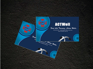 Business Card Design by mjourney for ACTWell First Aid Training | Design: #2192294