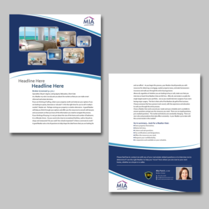 Real Estate Broker Introctory Flyer--About Mia Moves Miami | Flyer Design by kousik