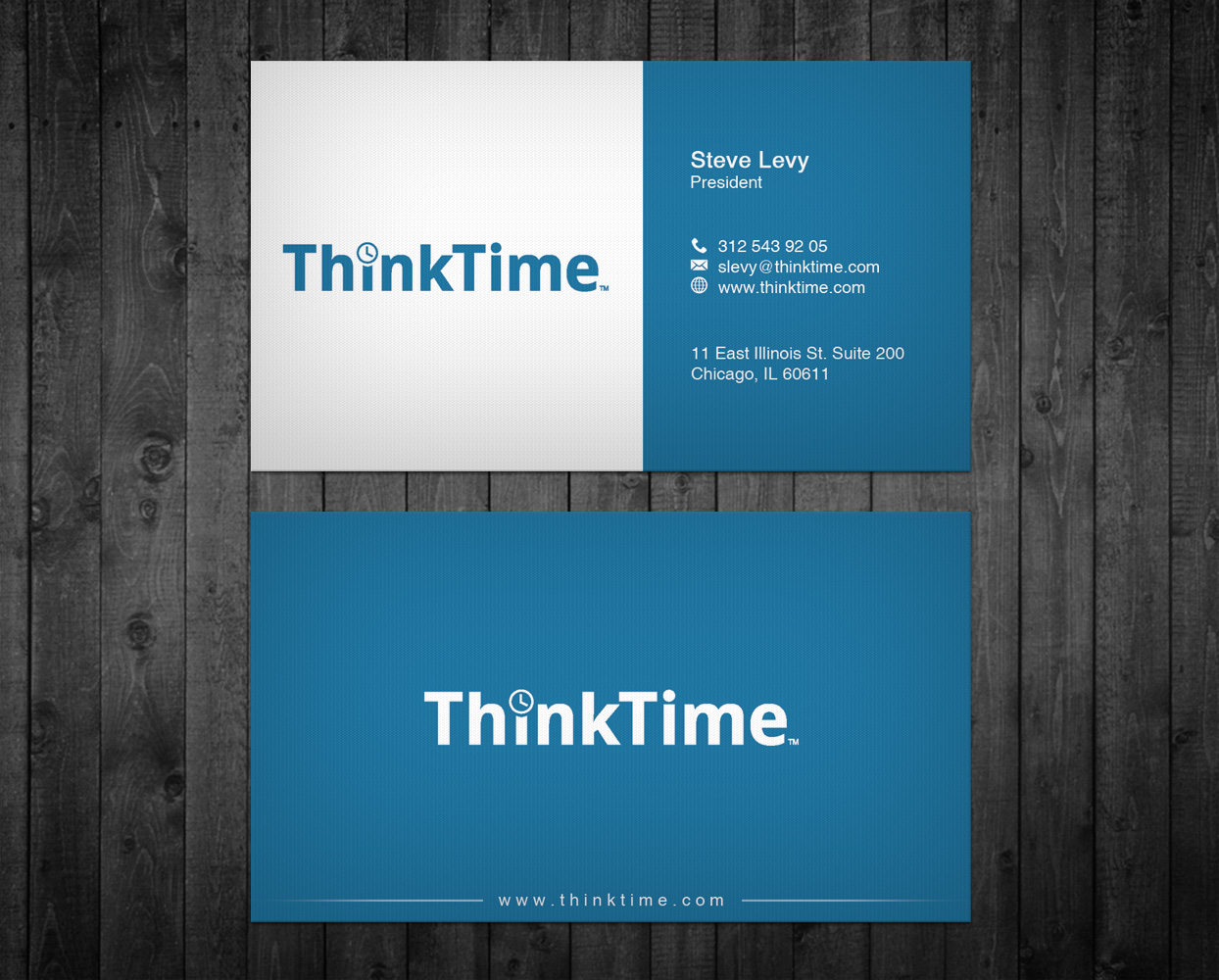Visitenkarten-Design von WebixBD für ThinkTime  | Design #10304474