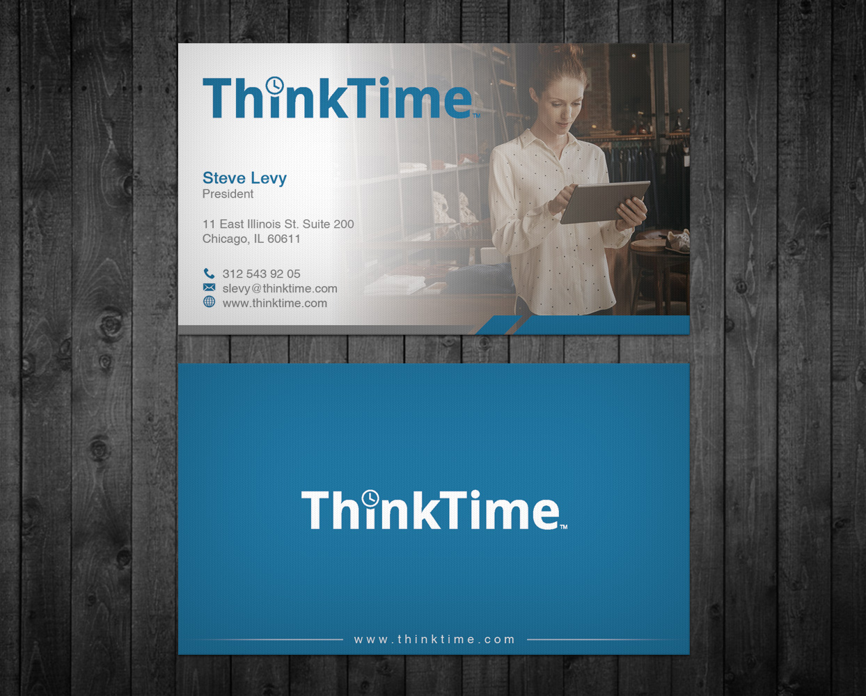 Business Card Design by WebixBD for ThinkTime  | Design #10304521