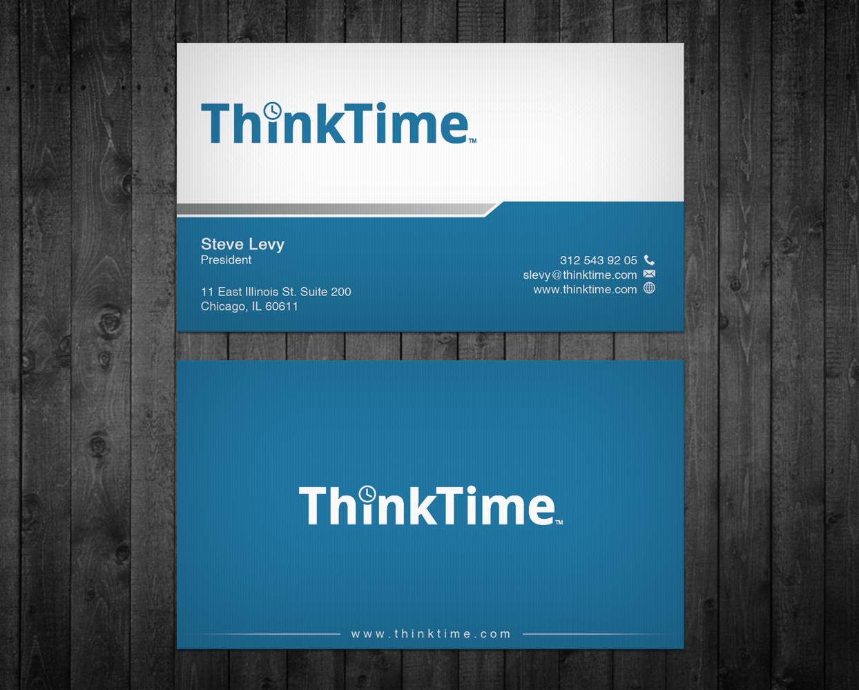 Visitenkarten-Design von WebixBD für ThinkTime  | Design #10304657