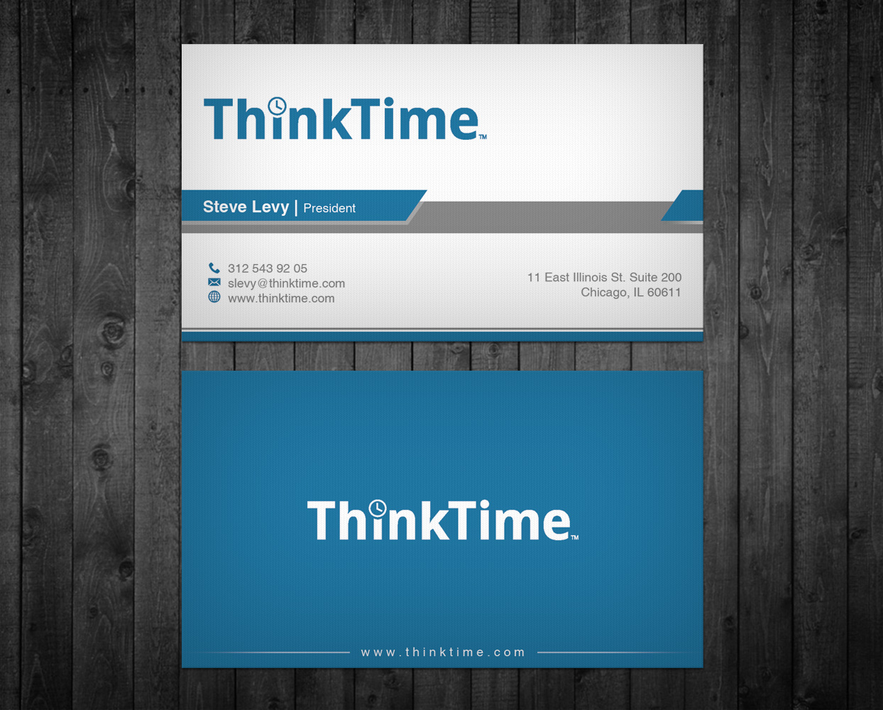 Visitenkarten-Design von WebixBD für ThinkTime  | Design #10304683