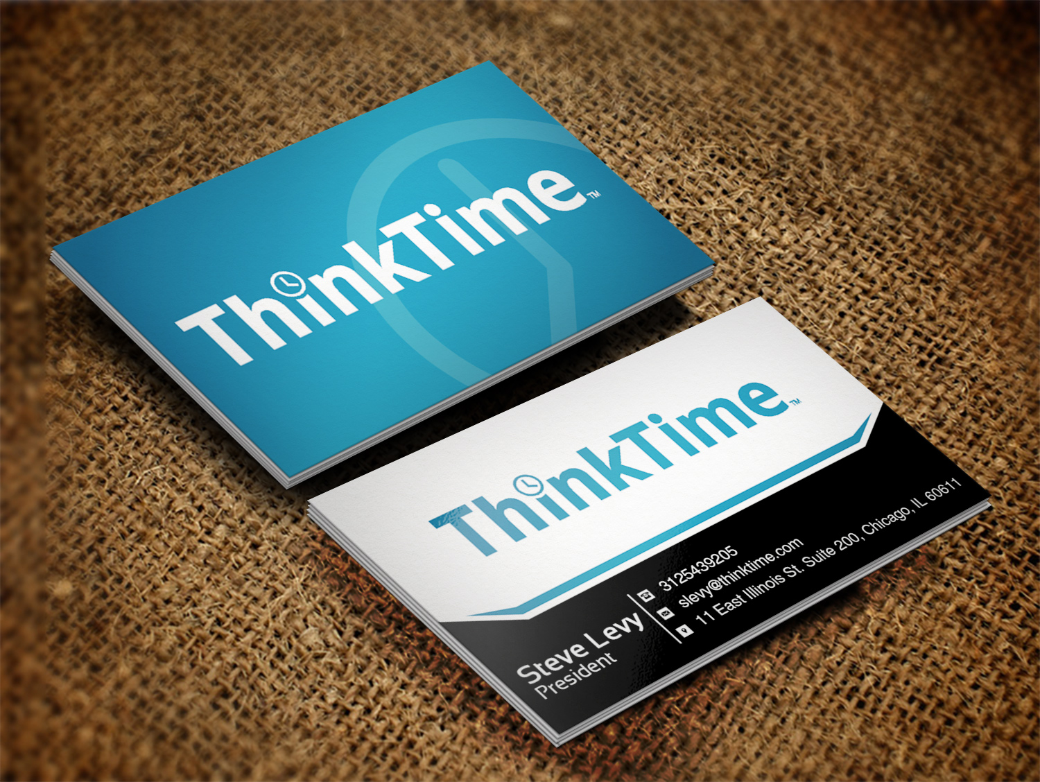 Business Card Design by Lanka Ama for ThinkTime  | Design #10302594