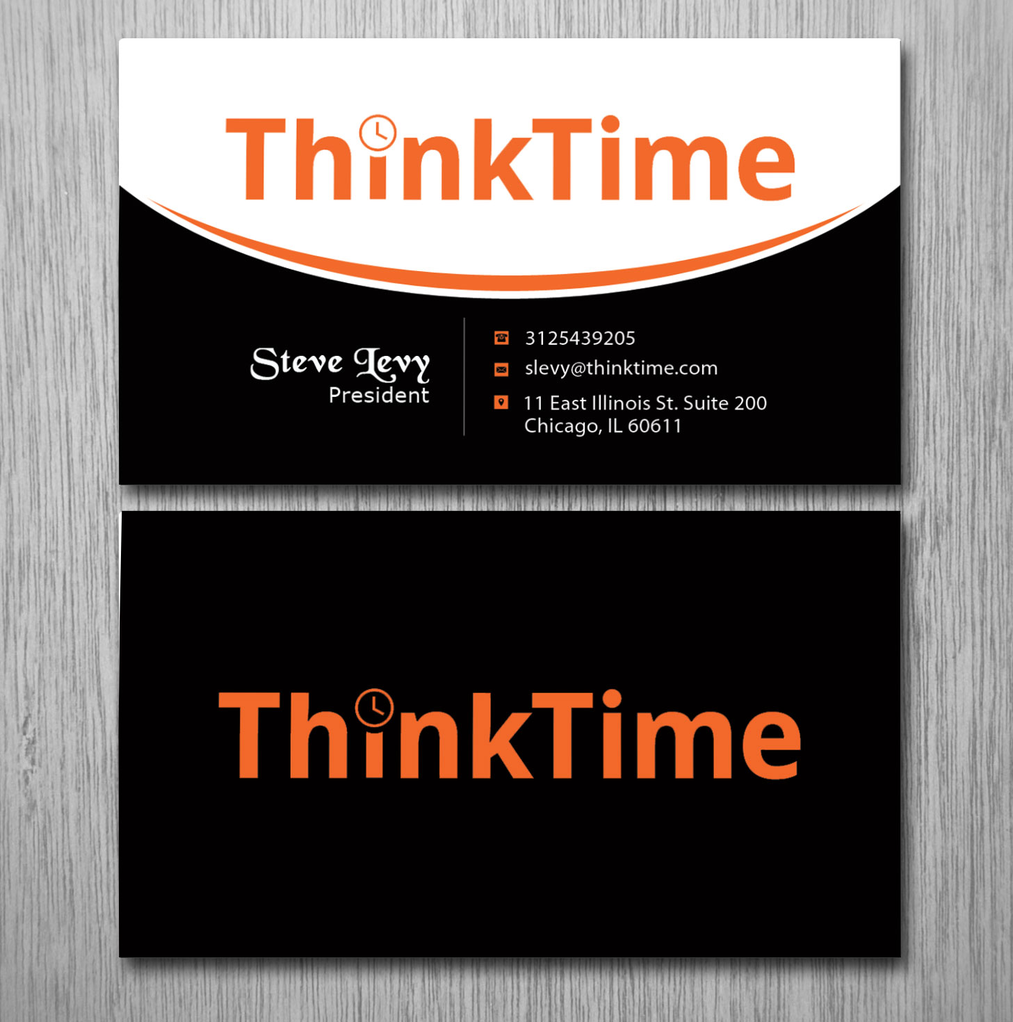 Business Card Design by Lanka Ama for ThinkTime  | Design #10302601