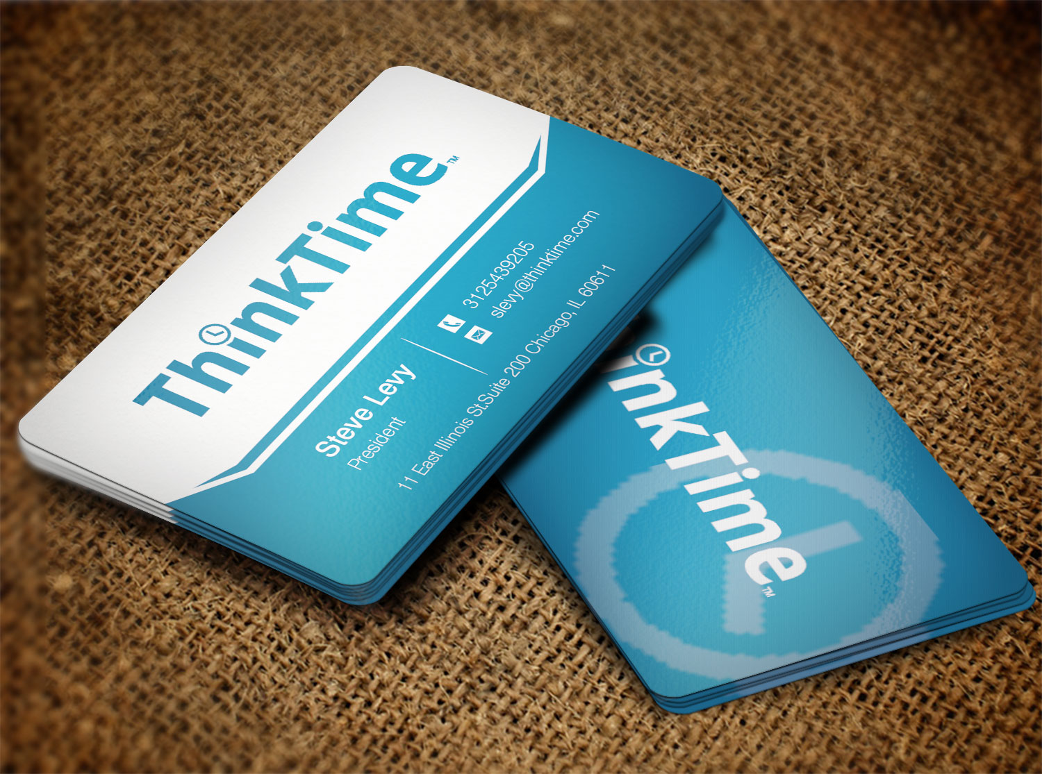 Business Card Design by Lanka Ama for ThinkTime  | Design #10302610