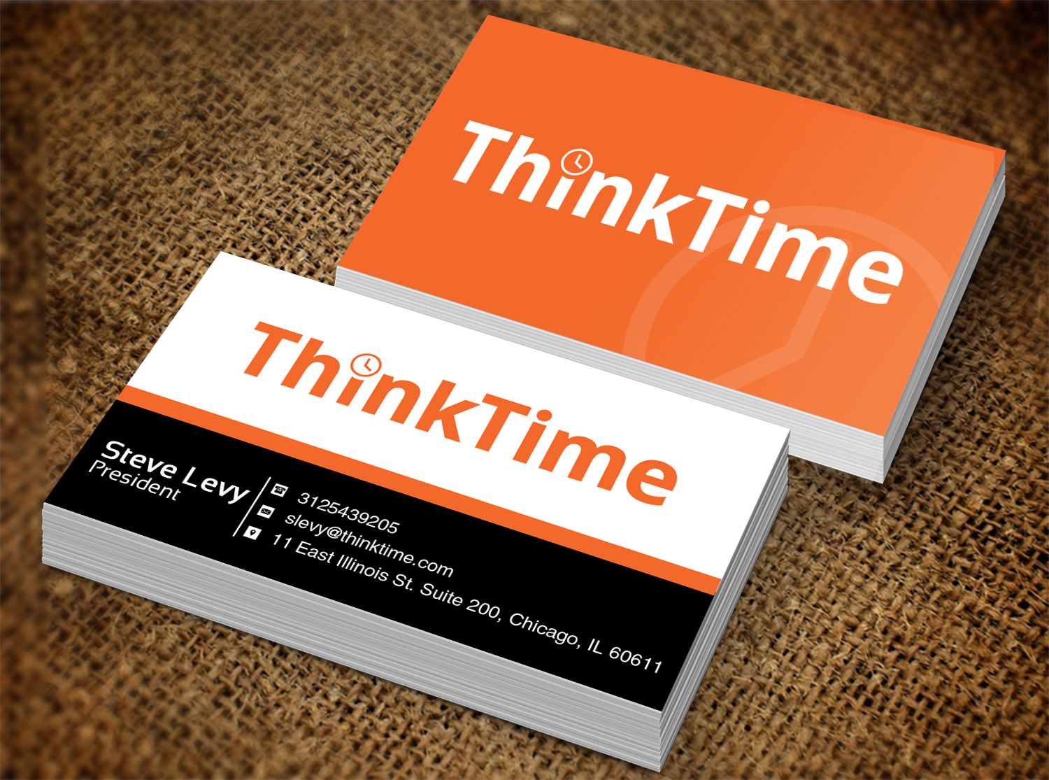 Business Card Design by Lanka Ama for ThinkTime  | Design #10302612