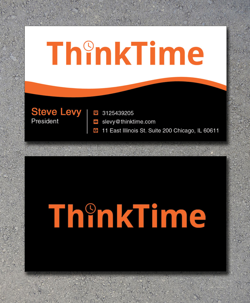 Business Card Design by Lanka Ama for ThinkTime  | Design #10302614