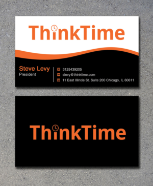 Business Card Design by Lanka Ama for ThinkTime  | Design: #10302614