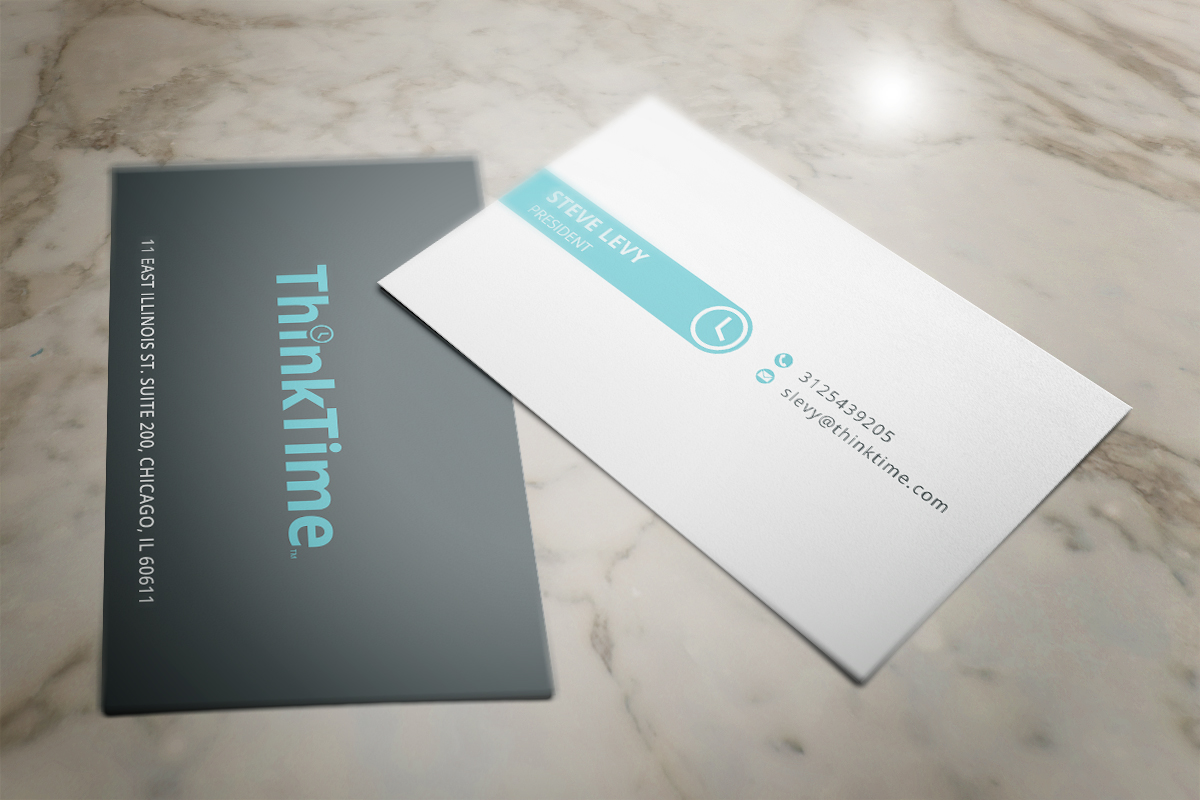 Business Card Design by Grafactory for ThinkTime  | Design #10302999