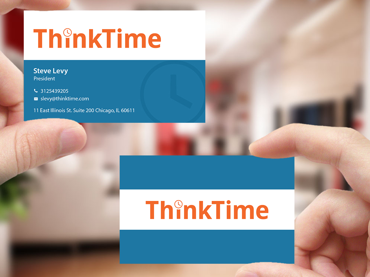 Business Card Design by Creations Box 2015 for ThinkTime  | Design #10303991