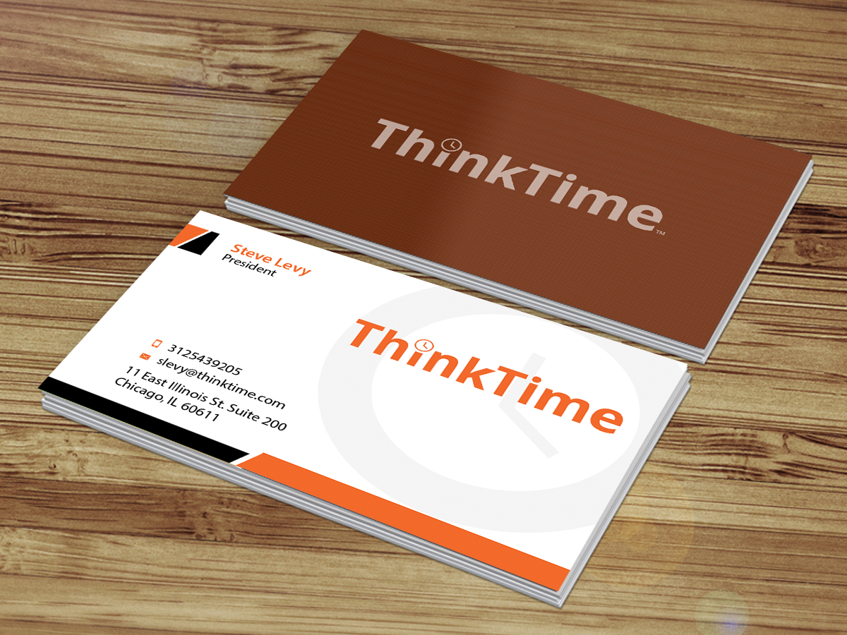 Business Card Design by Creations Box 2015 for ThinkTime  | Design #10304001
