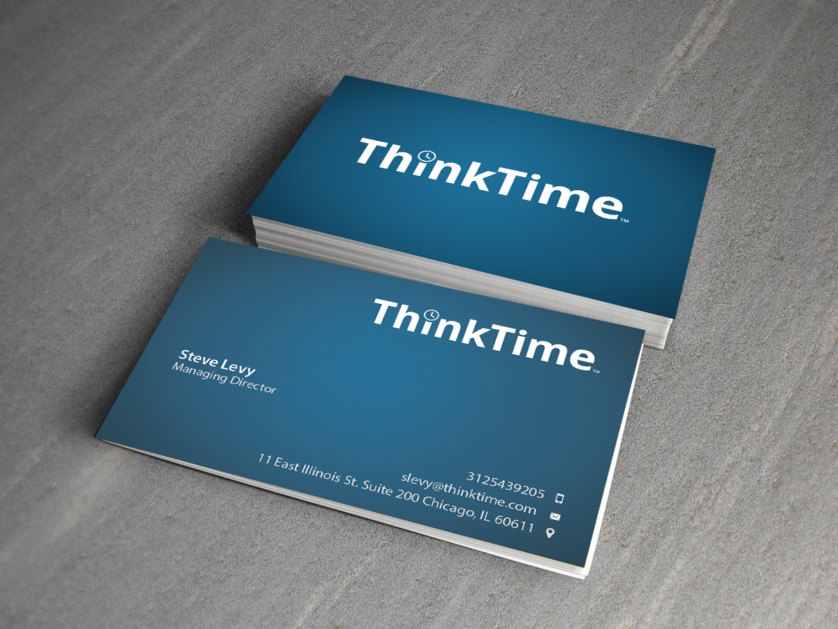 Business Card Design by Creations Box 2015 for ThinkTime  | Design #10304003