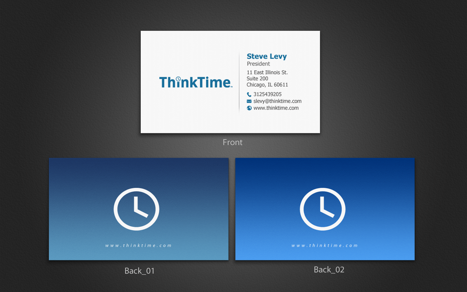 Business Card Design by chandrayaan.creative for ThinkTime  | Design #10577691