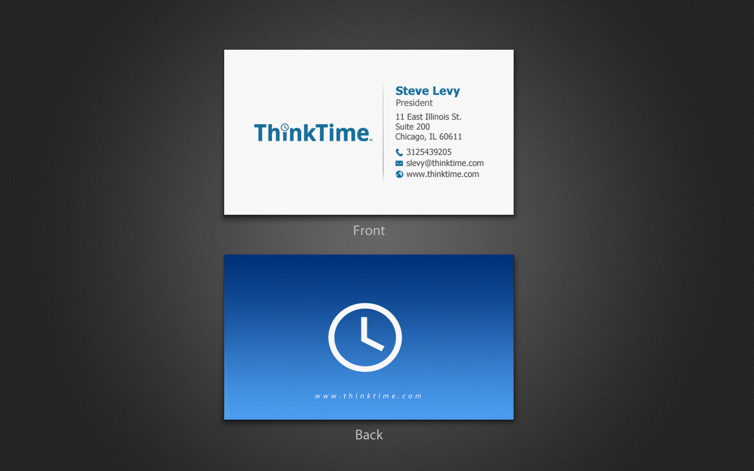 Visitenkarten-Design von chandrayaan.creative für ThinkTime  | Design #10599733