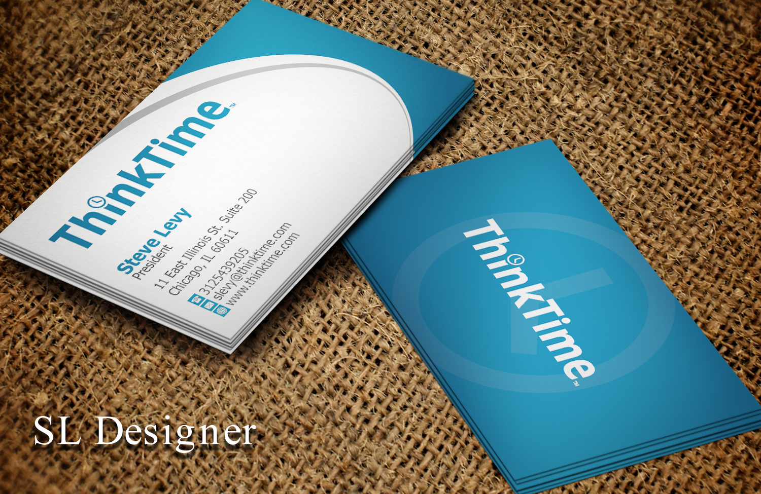 Visitenkarten-Design von SL Designer für ThinkTime  | Design #10295101