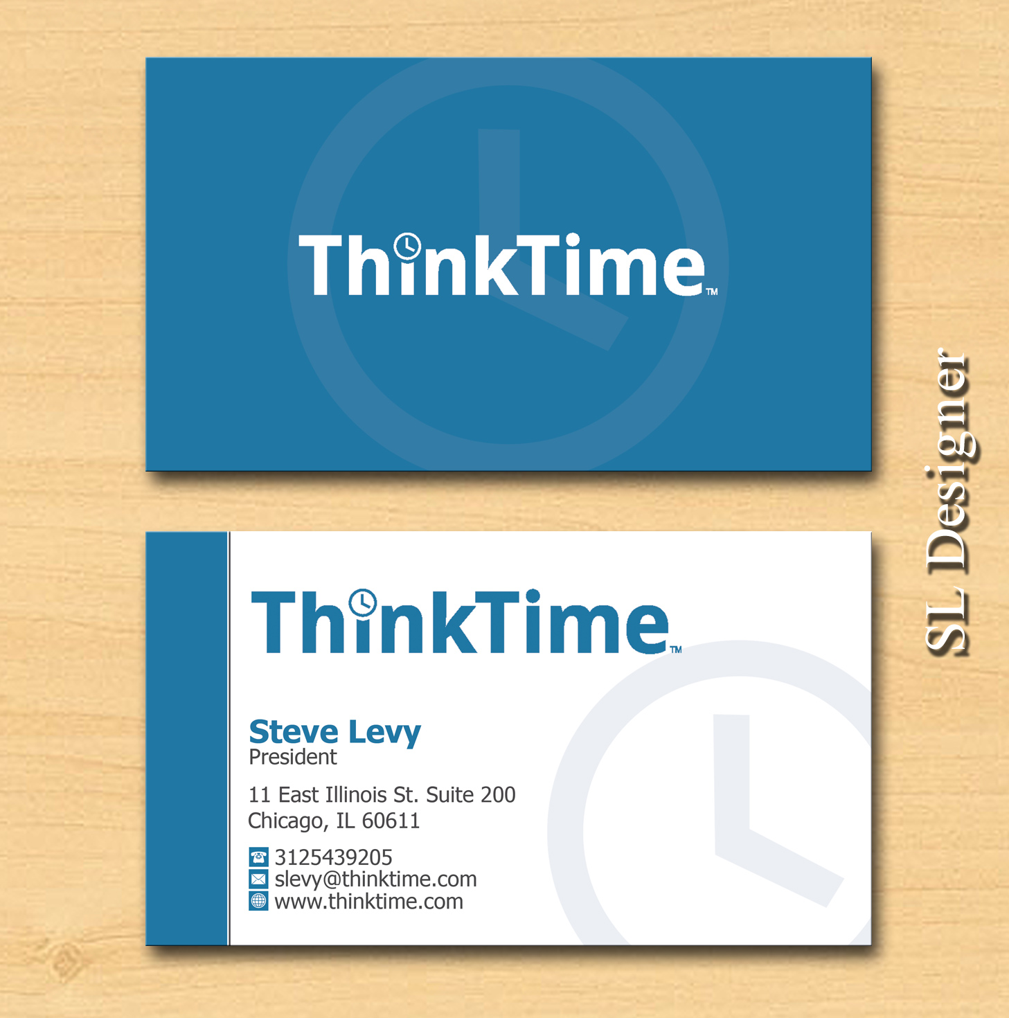 Visitenkarten-Design von SL Designer für ThinkTime  | Design #10295154