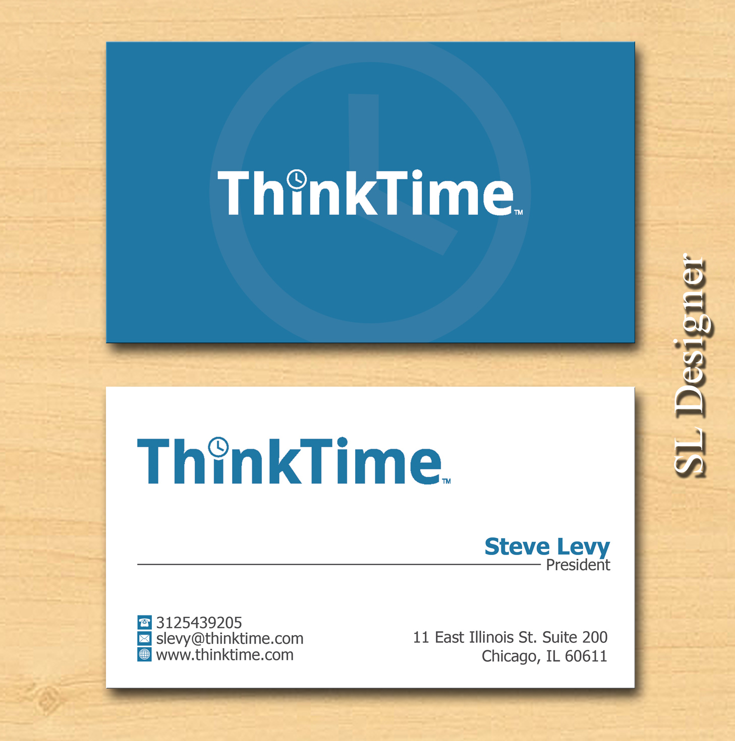 Visitenkarten-Design von SL Designer für ThinkTime  | Design #10295155
