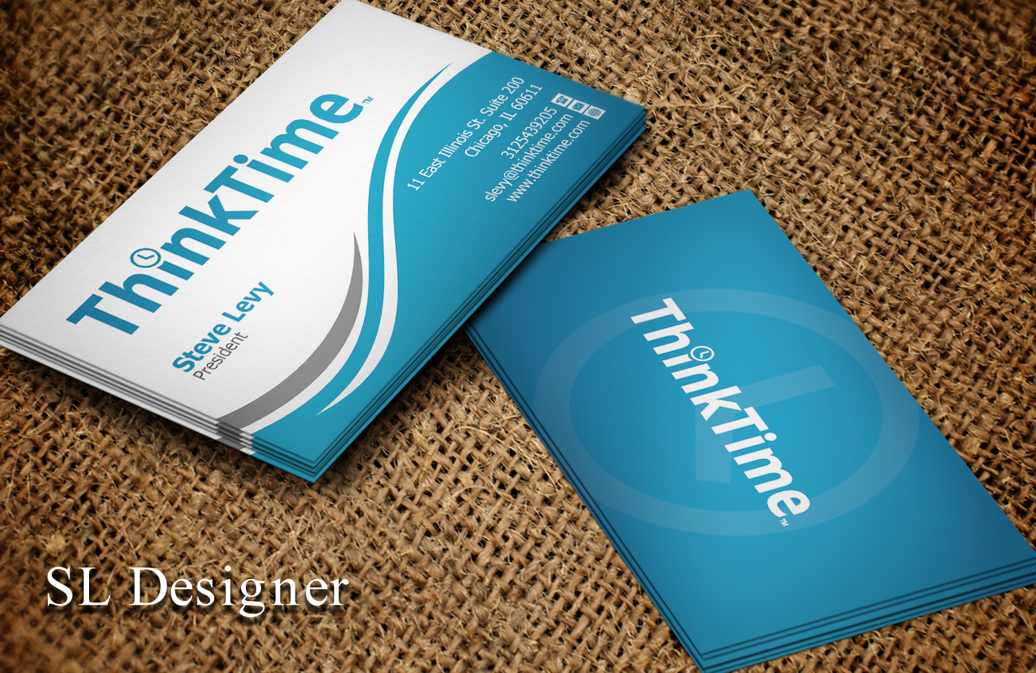 Visitenkarten-Design von SL Designer für ThinkTime  | Design #10295233