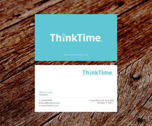 Business Card Design by SS_Designs for ThinkTime  | Design: #10318060