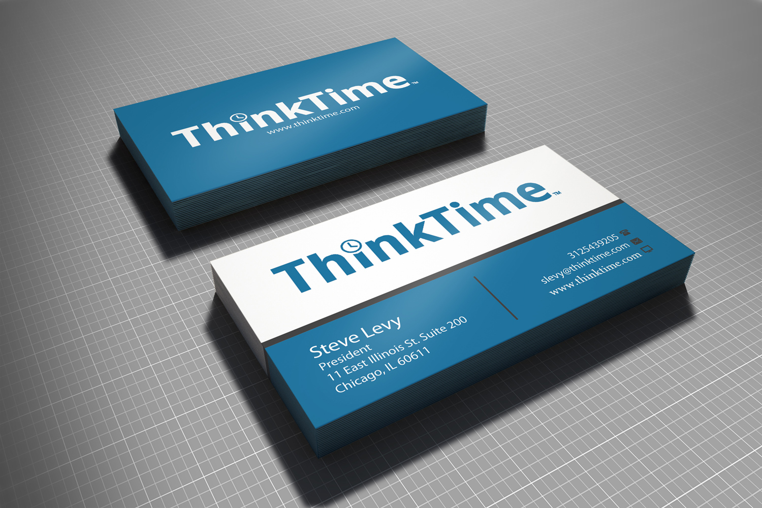 Business Card Design by Creative Designer 2016 for ThinkTime  | Design #10305816