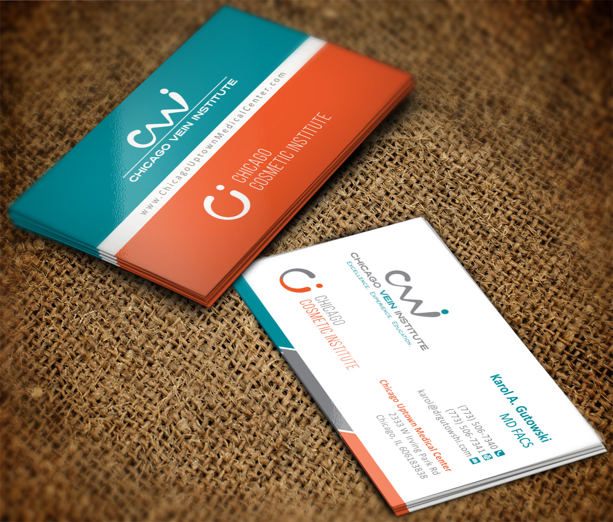 Business Card Design by MT for Chicago Vein Institute | Design #10335682